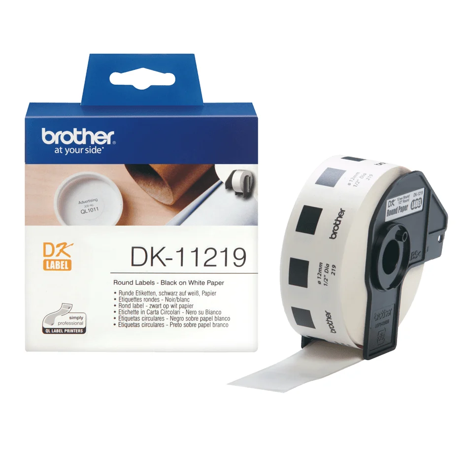 Brother DK-11219 етикет за принтер Бяла — DK11219