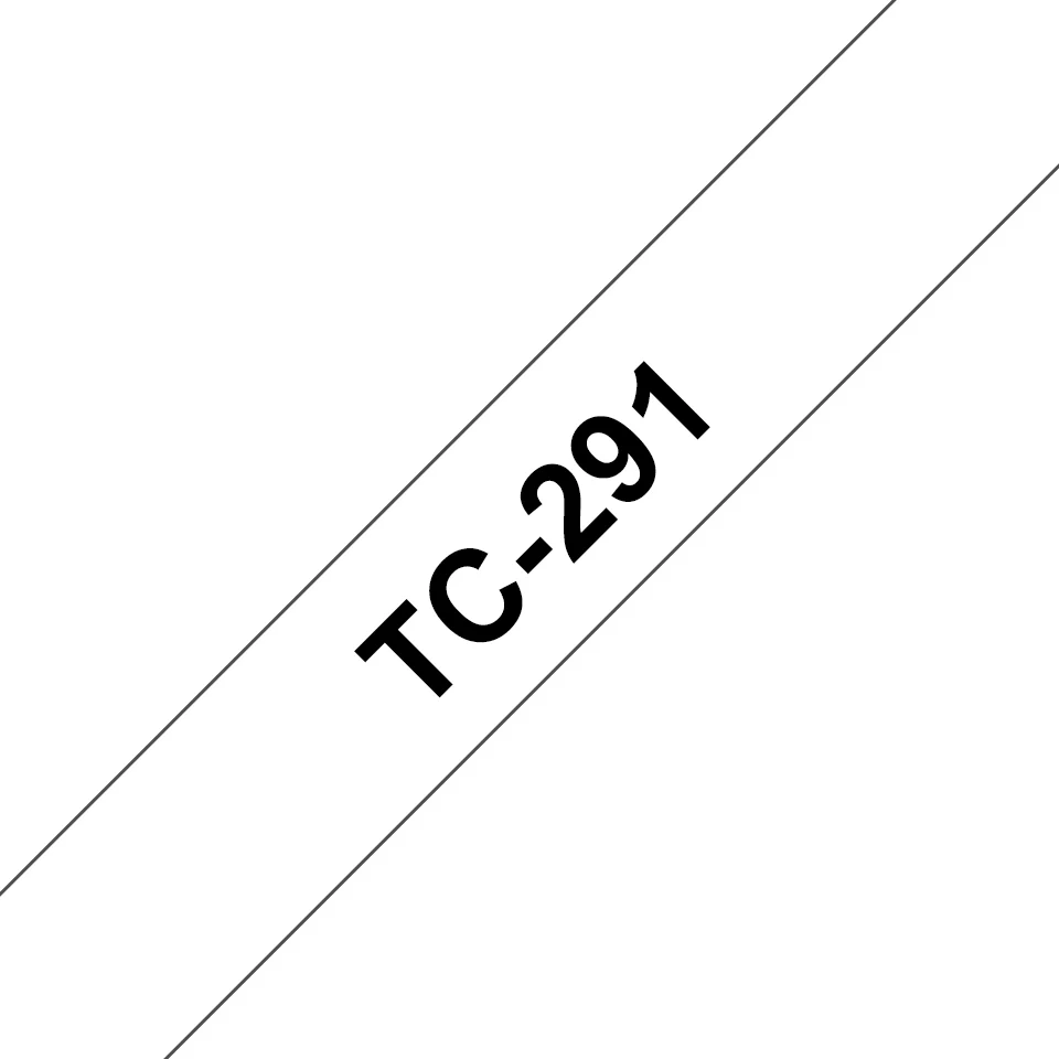 Brother TC-291 етикетна лента Черен на бял фон — TC291 Brother TC-291 етикетна лента Черен на бял фон — TC291