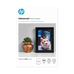 HP Усъвършенствана гланцирана фотохартия на НР – 100 листа/10 x 15 cm без граници — Q8692A