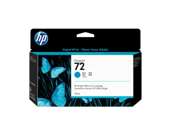 HP Касета с мастило 72 130-ml, цвят циан — C9371A