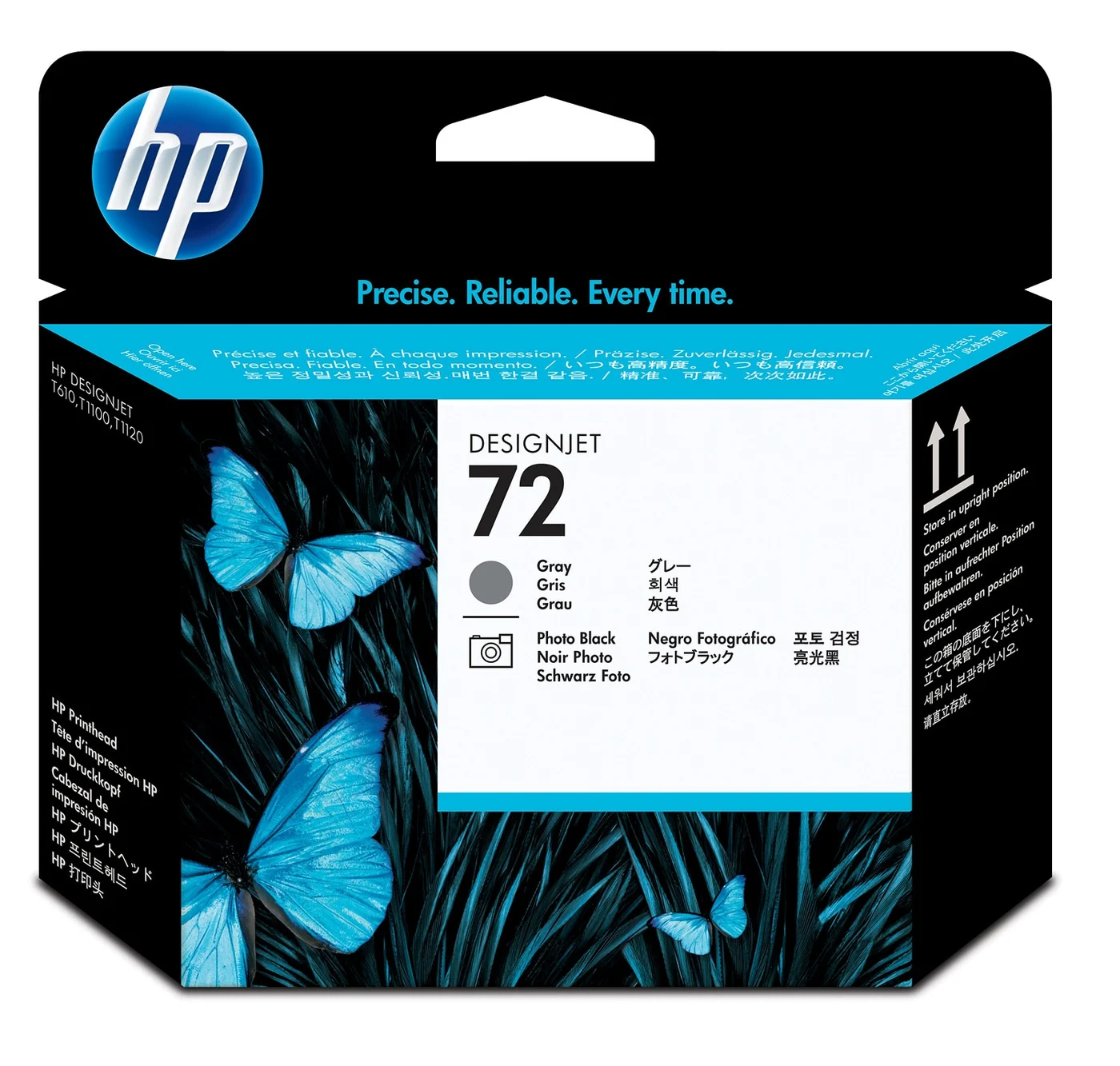 HP Печатащи глави 72, цвят сив и фотографско черно — C9380A