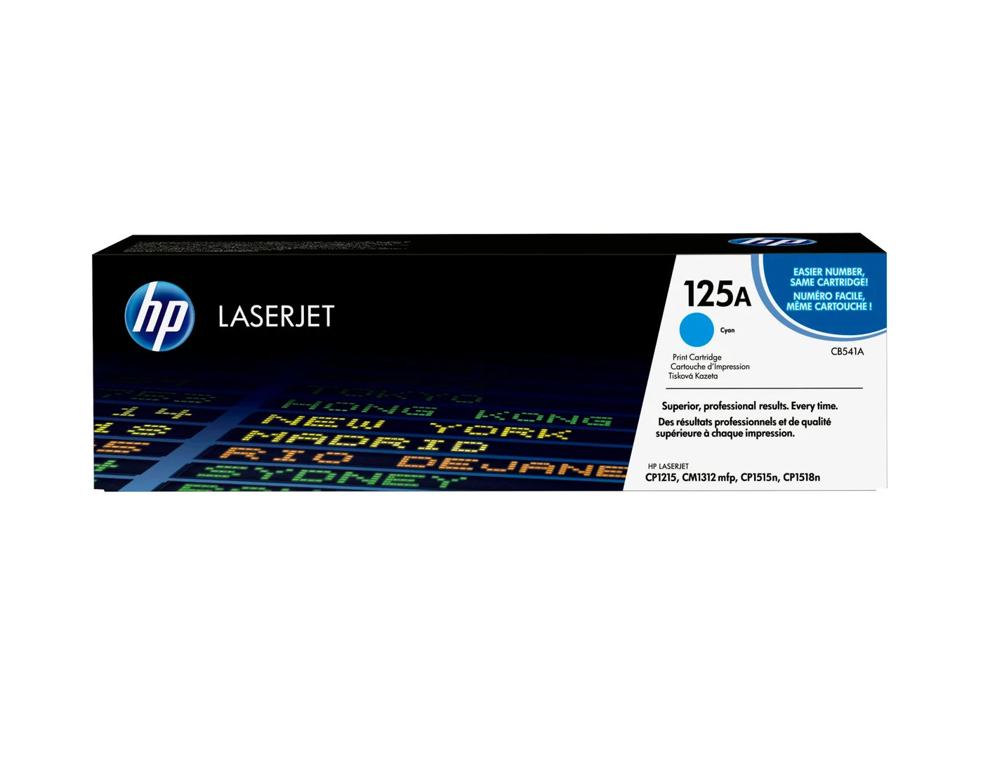 HP 125A Cyan Original LaserJet Toner Cartridge — CB541A