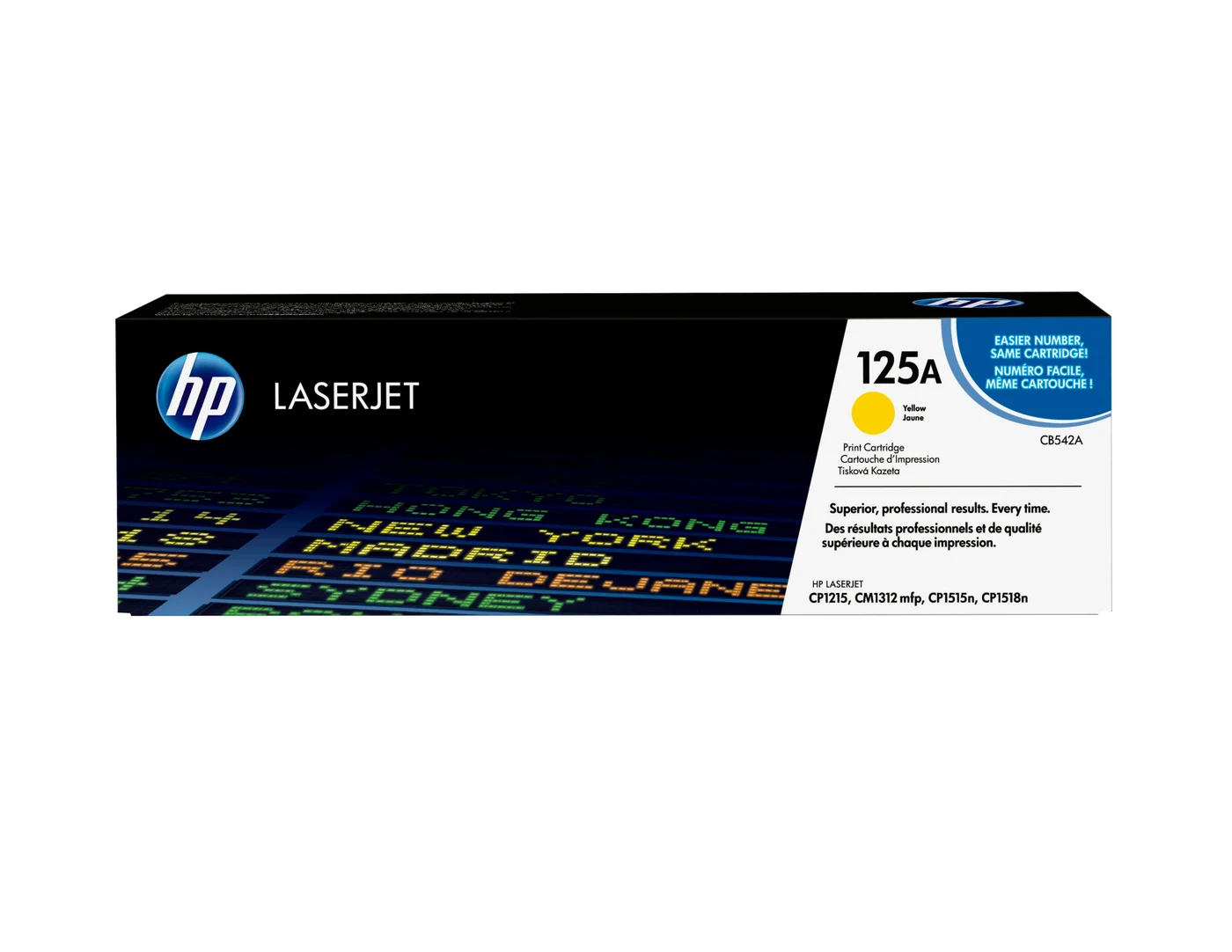 HP 125A Yellow Original LaserJet Toner Cartridge — CB542A HP 125A Yellow Original LaserJet Toner Cartridge — CB542A