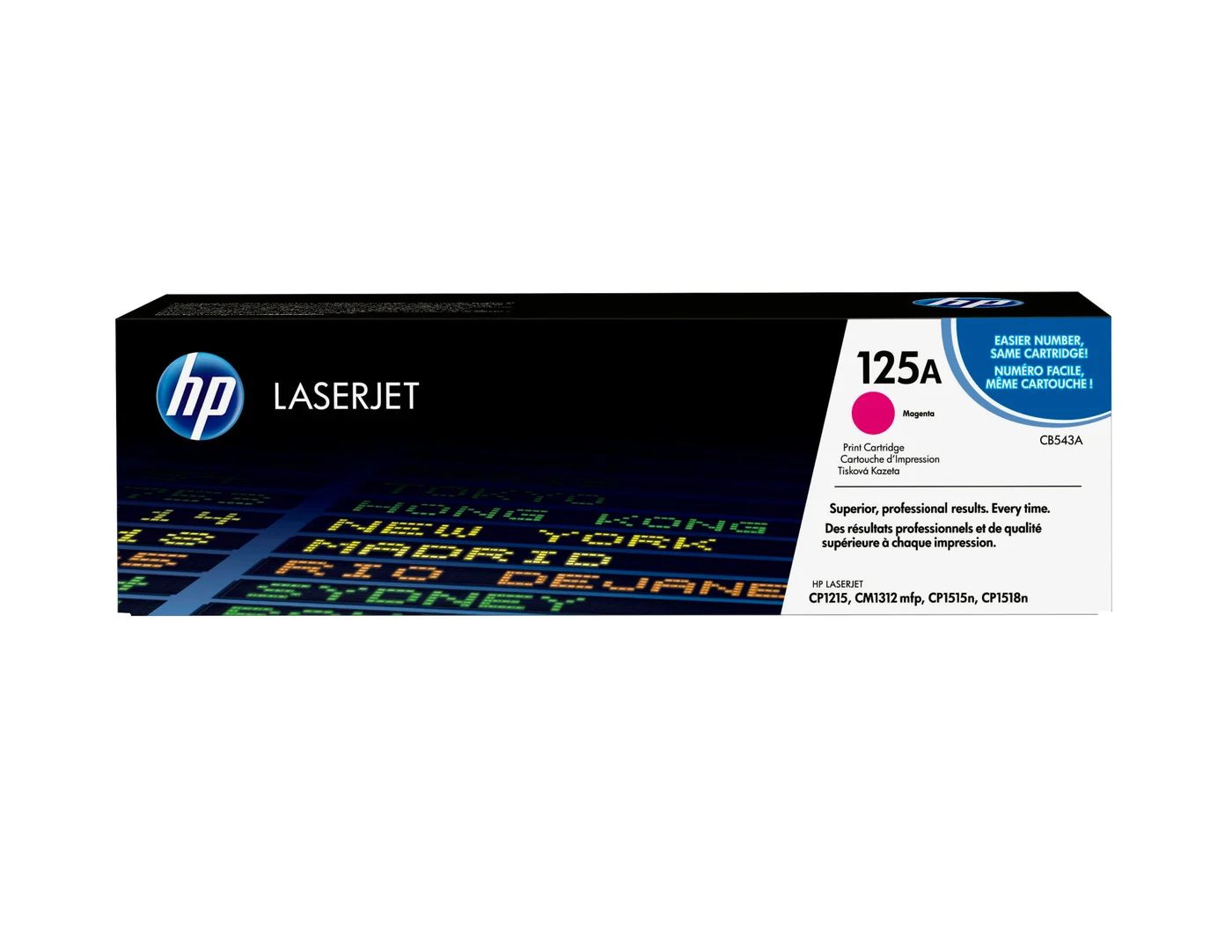 HP 125A Magenta Original LaserJet Toner Cartridge — CB543A