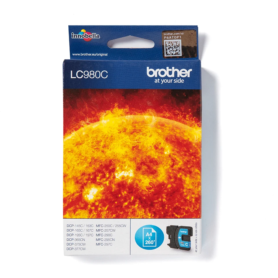 Brother LC980C глава и патрон за мастиленоструен принтер 1 броя Оригинал Синьо-зелен Brother LC980C глава и патрон за мастиленоструен принтер 1 броя Оригинал Синьо-зелен