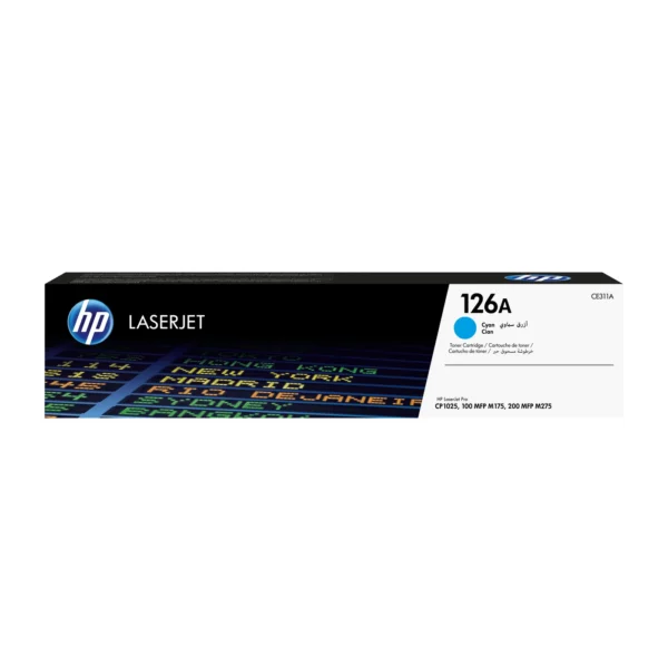 HP Оригинална тонер касета за LaserJet 126A, цвят циан — CE311A
