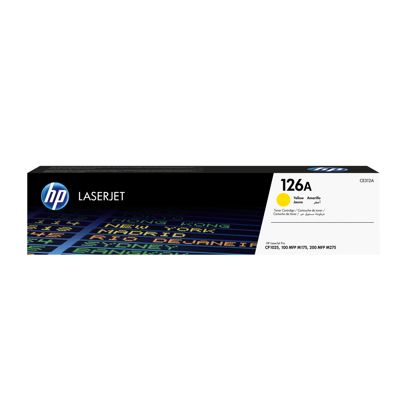 HP Оригинална тонер касета за LaserJet 126A, цвят жълт — CE312A HP Оригинална тонер касета за LaserJet 126A, цвят жълт — CE312A
