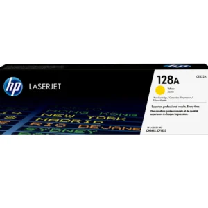 HP Оригинална тонер касета за LaserJet 128A, цвят жълт — CE322A