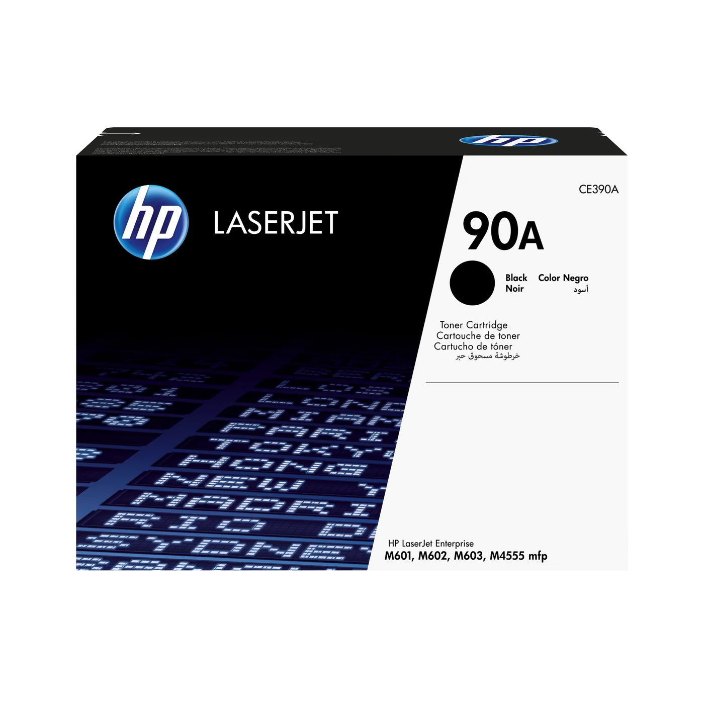 HP Оригинална тонер касета 90A LaserJet, черно — CE390A