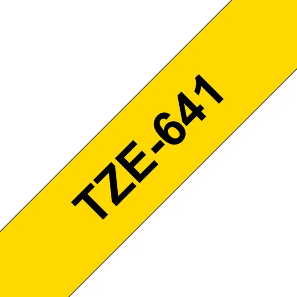 Brother TZE-641 етикетна лента Черен на жълт фон — TZE641