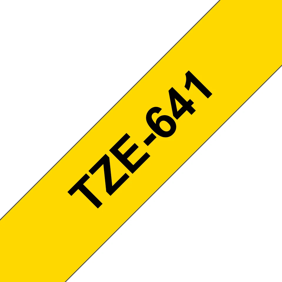 Brother TZE-641 етикетна лента Черен на жълт фон — TZE641 Brother TZE-641 етикетна лента Черен на жълт фон — TZE641