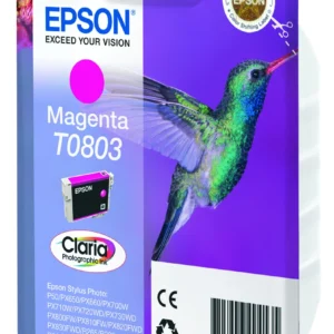 Epson Hummingbird Singlepack Magenta T0803 Claria Photographic Ink — C13T08034011