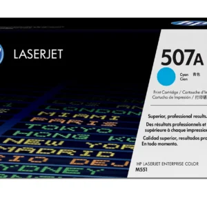 HP Оригинална тонер касета за LaserJet 507A, цвят циан — CE401A