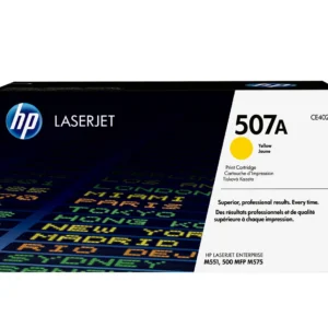 HP Оригинална тонер касета за LaserJet 507A, цвят жълт — CE402A
