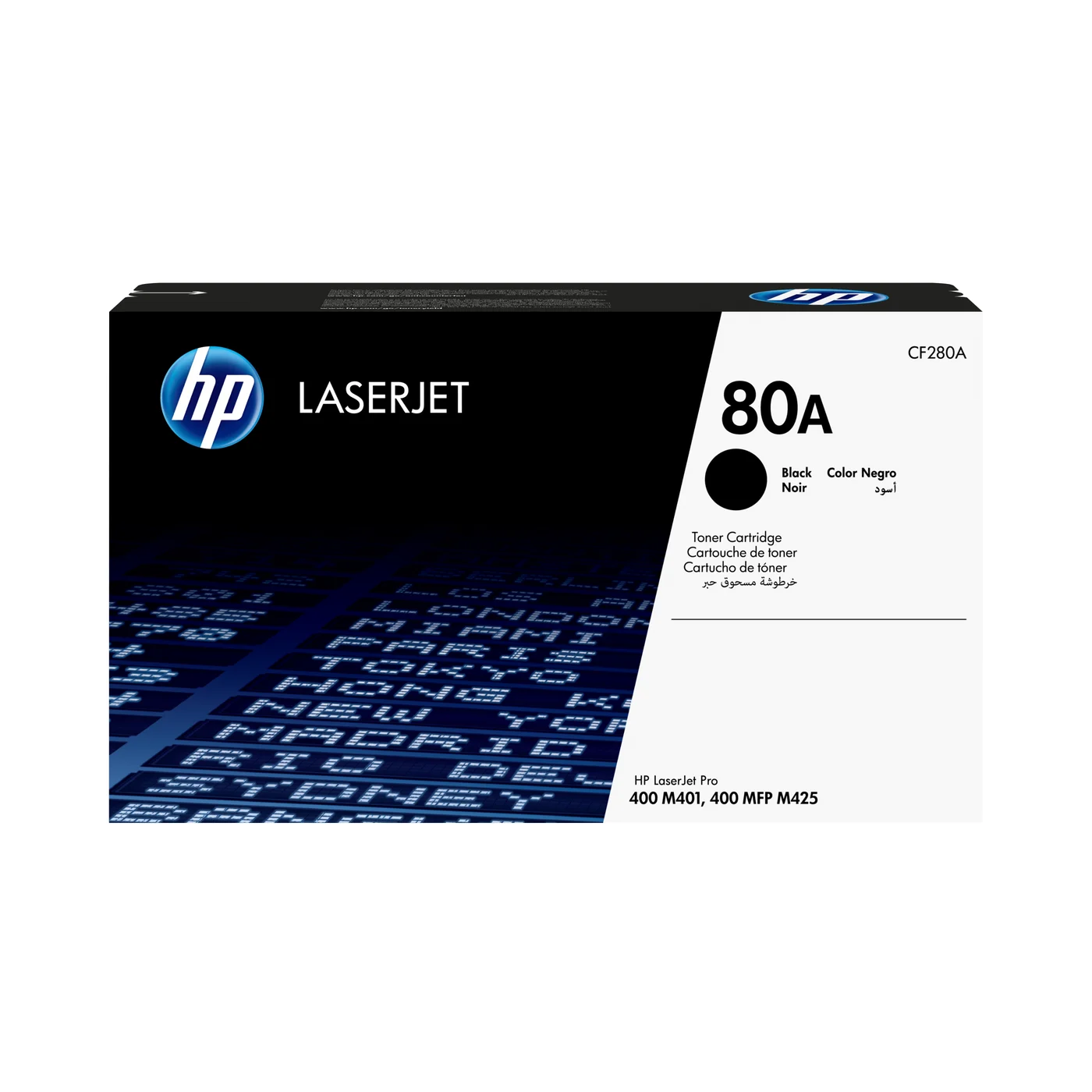 HP Оригинална тонер касета за LaserJet 80A, цвят черен — CF280A