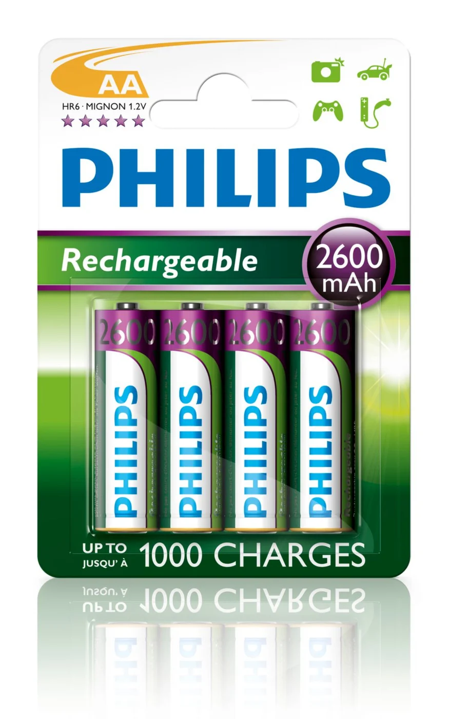 Philips Rechargeables R6B4B260/10 батерия за домакински уред Акумулаторна батерия Никел-метален хидрид (NiMH)