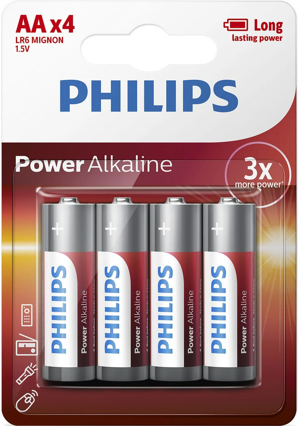 Philips Power Alkaline LR6P4B/10 батерия за домакински уред Еднократна батерия Алкална