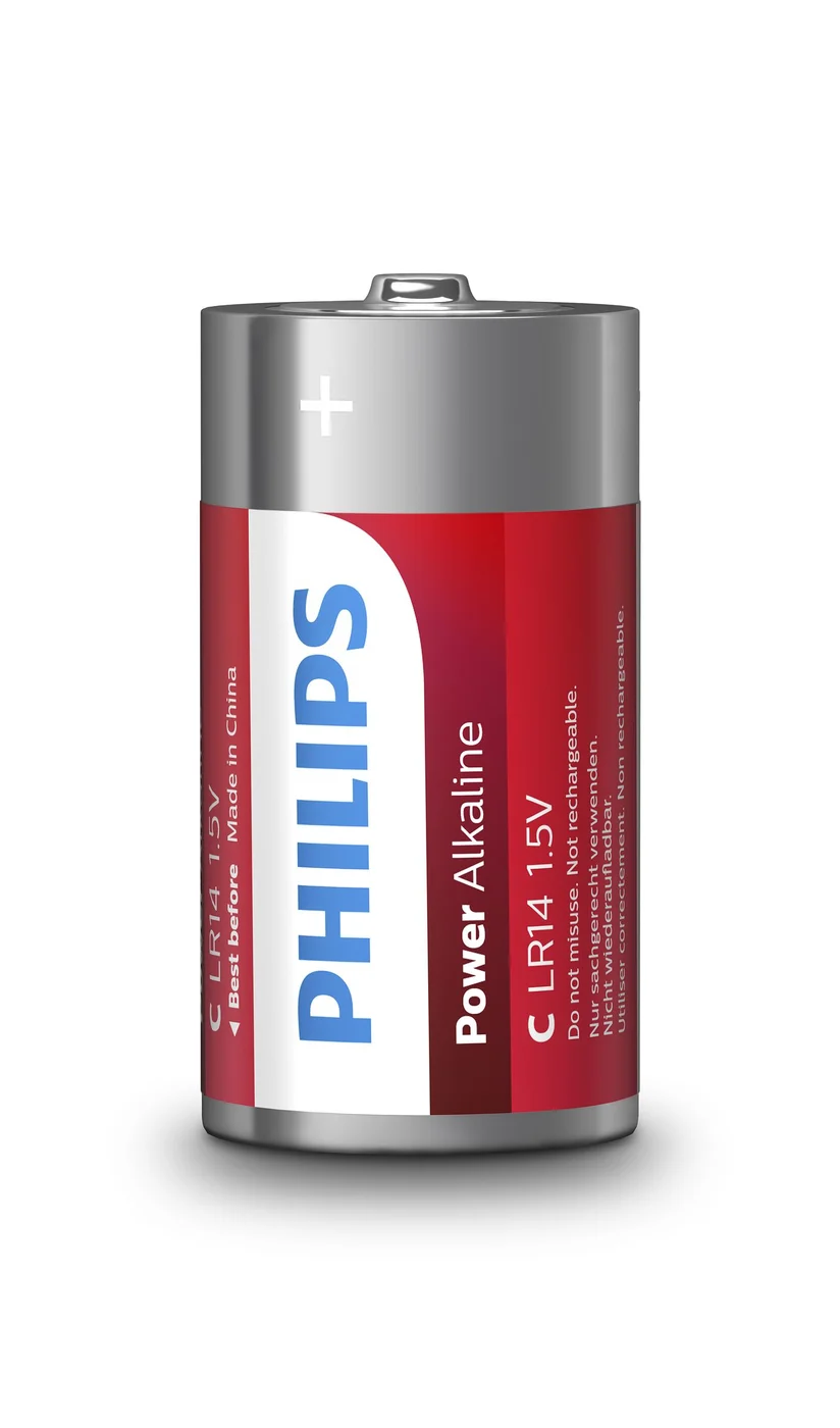 Philips Power Alkaline LR14P2B/10 батерия за домакински уред Еднократна батерия C Алкална Philips Power Alkaline LR14P2B/10 батерия за домакински уред Еднократна батерия C Алкална