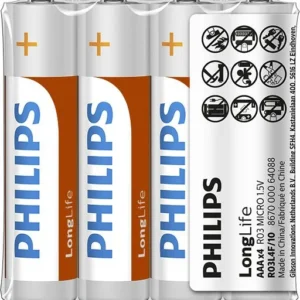 Philips LongLife R03L4F/10 батерия за домакински уред Еднократна батерия AAA Цинк-въглерод