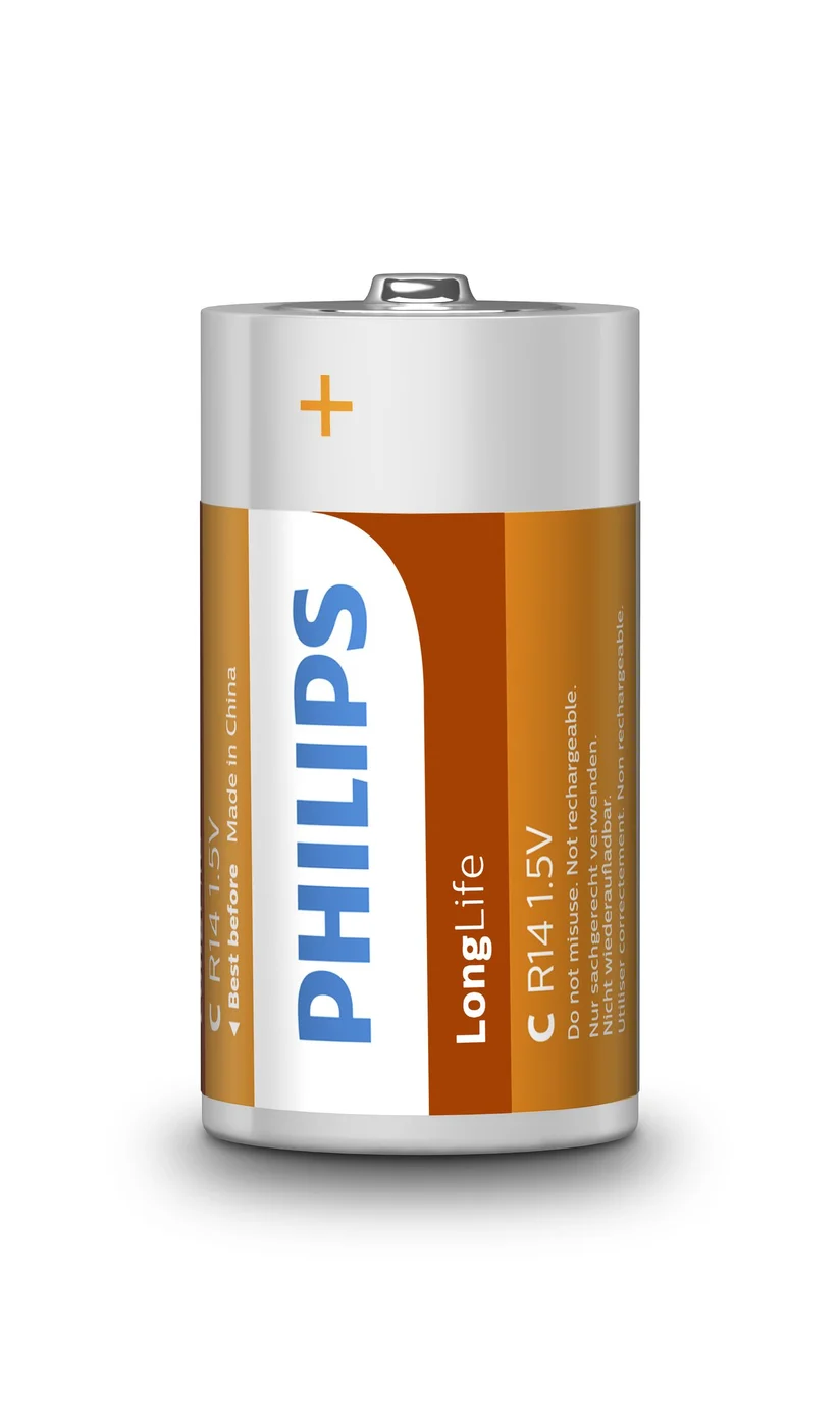 Philips LongLife R14L2B/10 батерия за домакински уред Еднократна батерия Цинк-въглерод