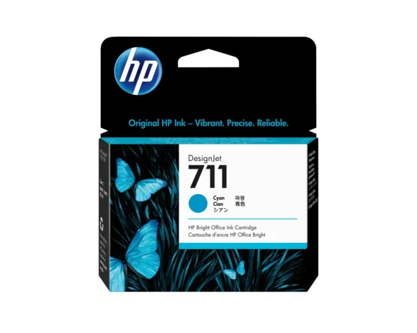 HP Касета с мастило цвят циан 711, 29 мл — CZ130A