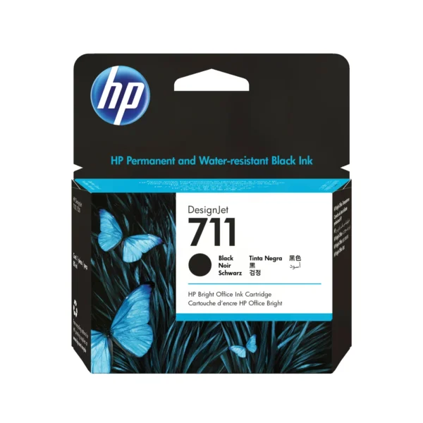 HP Касета с черно мастило 711, 80 мл — CZ133A