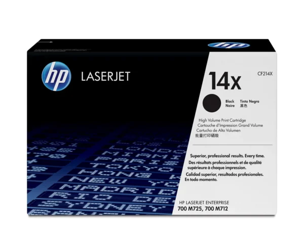 HP Оригинална тонер касета с голям капацитет 14X LaserJet, черно — CF214X