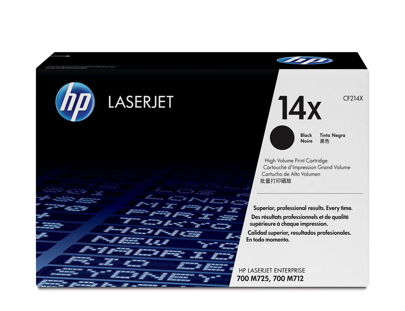 HP Оригинална тонер касета с голям капацитет 14X LaserJet, черно — CF214X