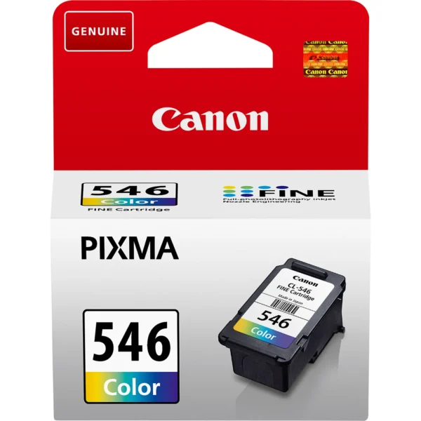 Canon CL-546 глава и патрон за мастиленоструен принтер 1 броя Оригинал Стандартен добив Синьо-зелен, Пурпурен, Жълт — 8289B001
