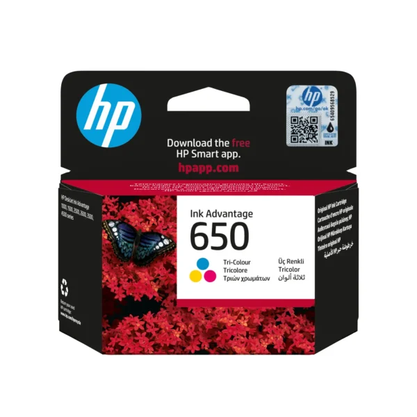HP Оригинална касета с три цвята мастило Advantage 650 — CZ102AE#BHK