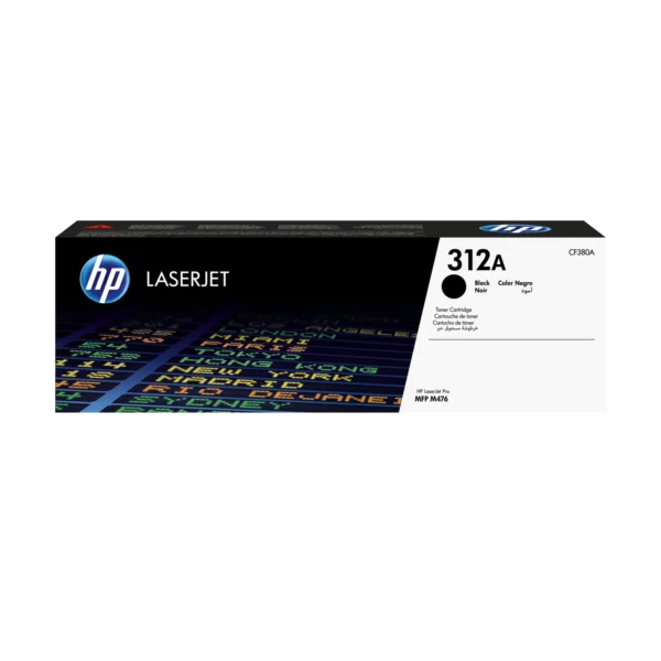 HP 312A Black LaserJet Toner Cartridge — CF380A
