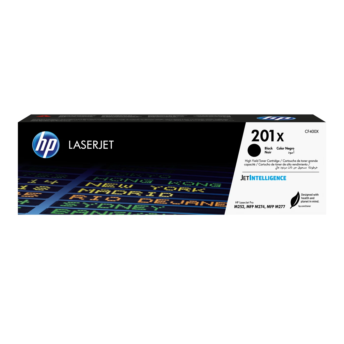 HP 201X High Yield Black Original LaserJet Toner Cartridge — CF400X