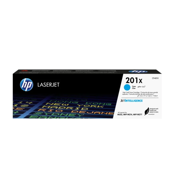 HP 201X High Yield Cyan Original LaserJet Toner Cartridge — CF401X
