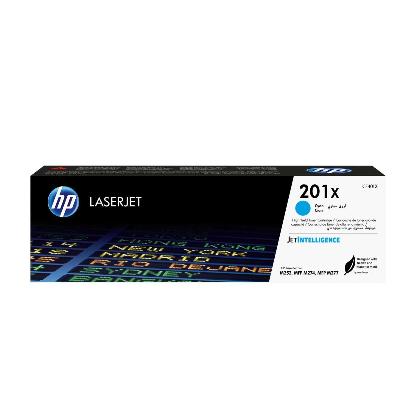 HP 201X High Yield Cyan Original LaserJet Toner Cartridge — CF401X