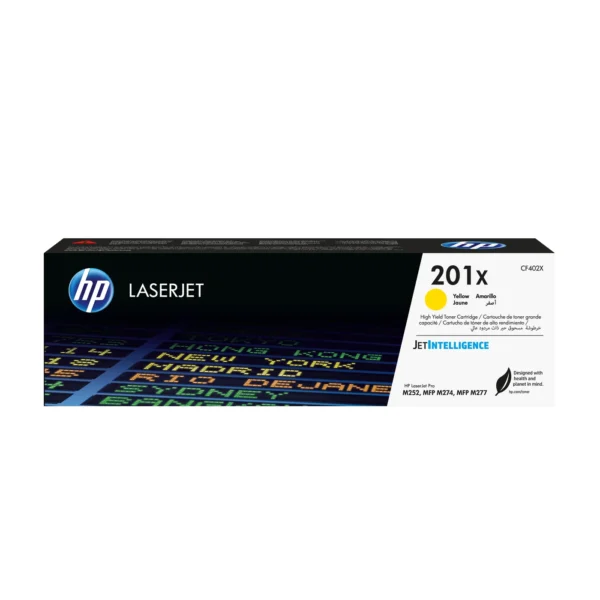 HP 201X High Yield Yellow Original LaserJet Toner Cartridge — CF402X