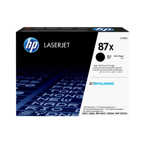 HP Оригинална тонер касета с голям капацитет за LaserJet 87X, черно — CF287X