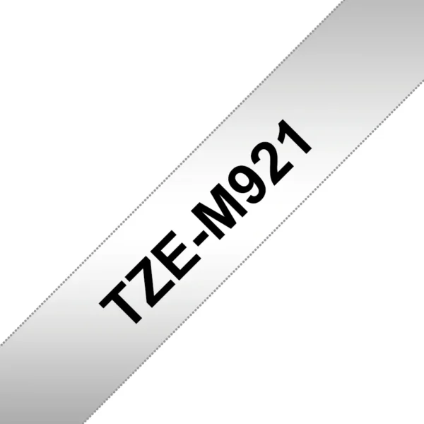 Brother TZE-M921 етикетна лента Черен върху металик — TZEM921
