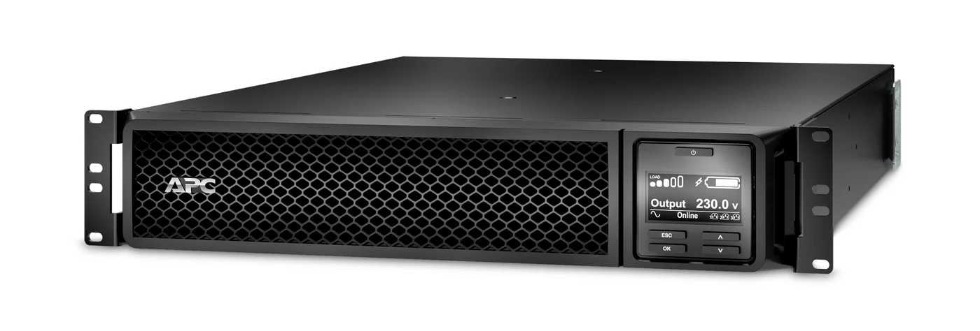 APC Smart-UPS непрекъсваемо токозахранващо устройство (UPS) Двойна конверсия (Онлайн) 2,2 мм² 1980 W 10 Изход(и) за променлив ток — SRT2200RMXLI