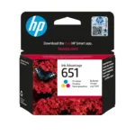 HP 651 Tri-color Original Ink Advantage Cartridge — C2P11AE#BHK