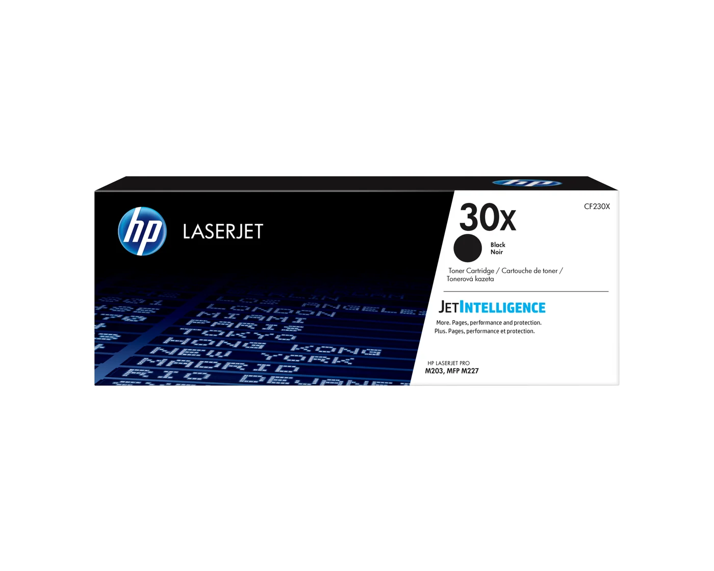 HP Оригинална тонер касета с голям капацитет 30X LaserJet, черно — CF230X
