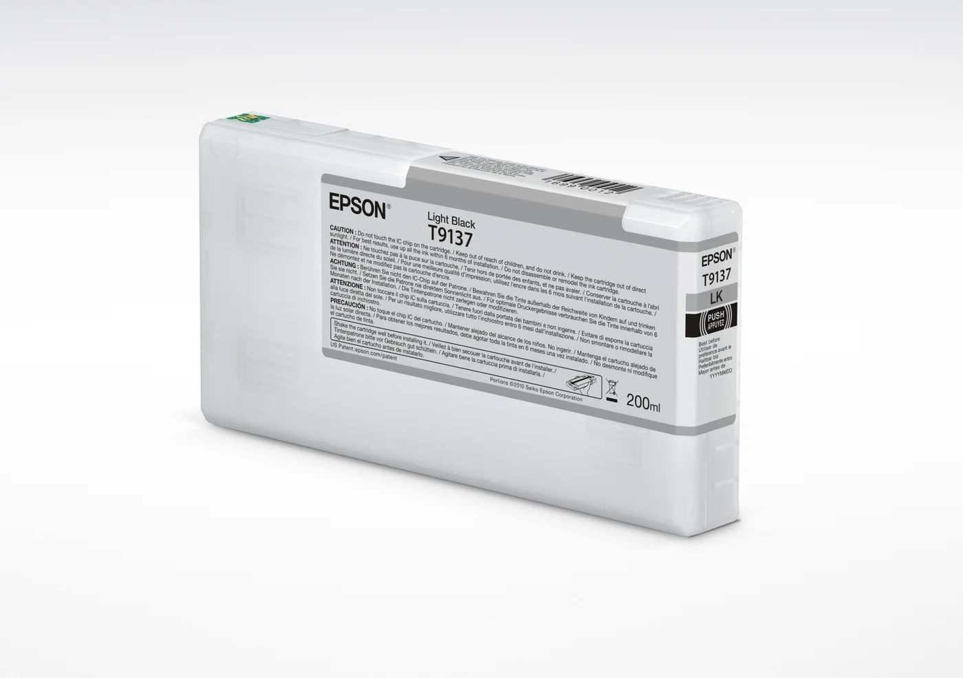 Epson T9137 Light Black Ink Cartridge (200ml) — C13T913700 Epson T9137 Light Black Ink Cartridge (200ml) — C13T913700