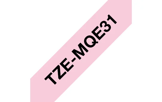 Brother TZEMQE31 етикетна лента Черен върху розов TZe