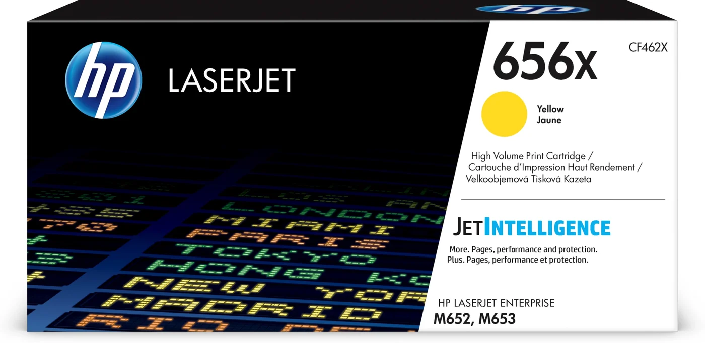 HP 656X High Yield Yellow Original LaserJet Toner Cartridge — CF462X