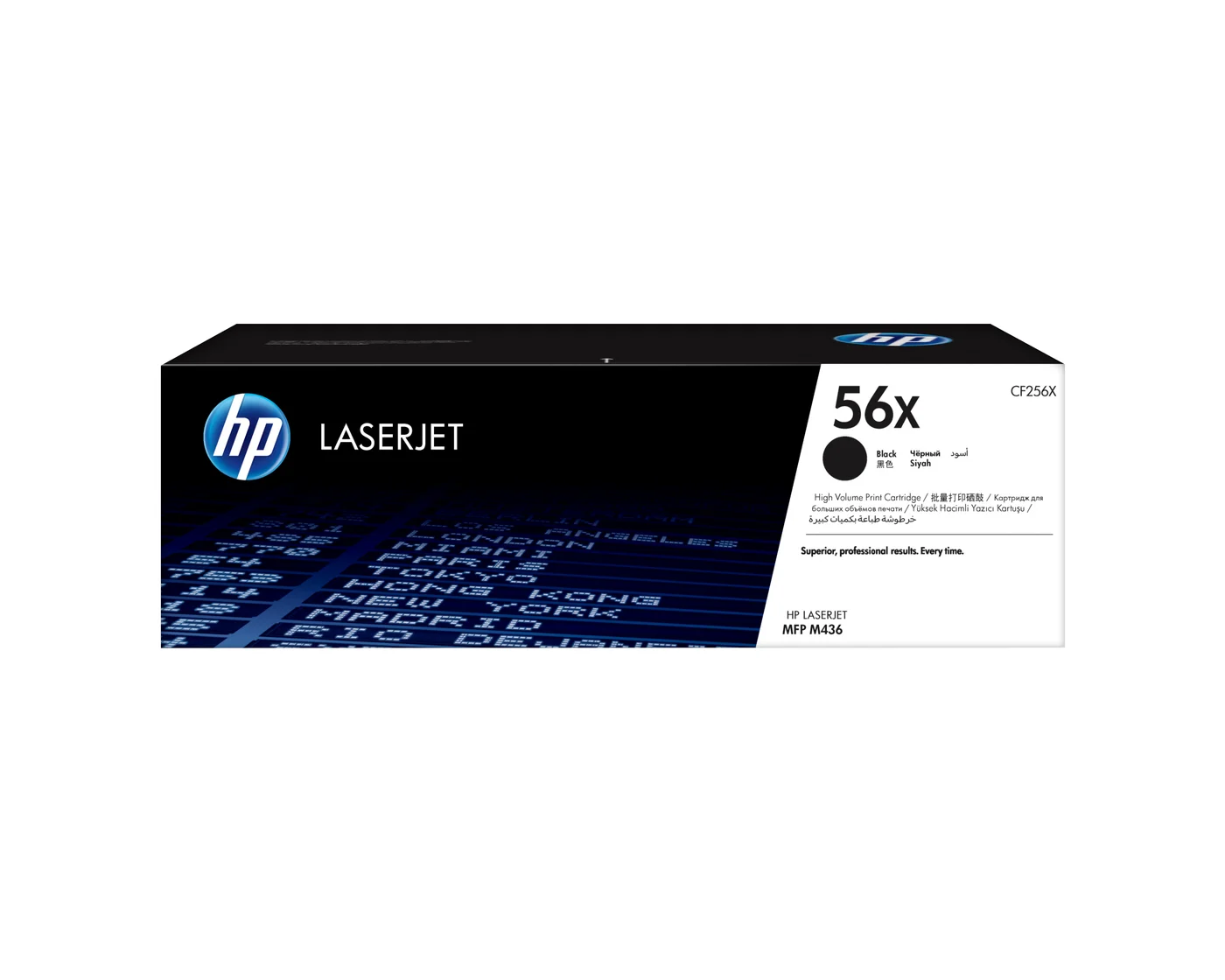 HP Оригинална тонер касета с голям капацитет 56X LaserJet, черно — CF256X