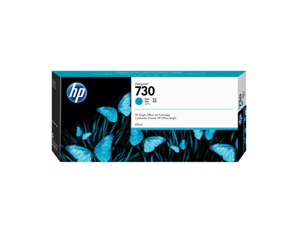 HP 730 300-ml Cyan DesignJet Ink Cartridge — P2V68A