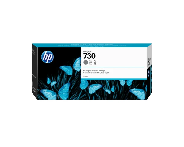 HP 730 300-ml Gray DesignJet Ink Cartridge — P2V72A