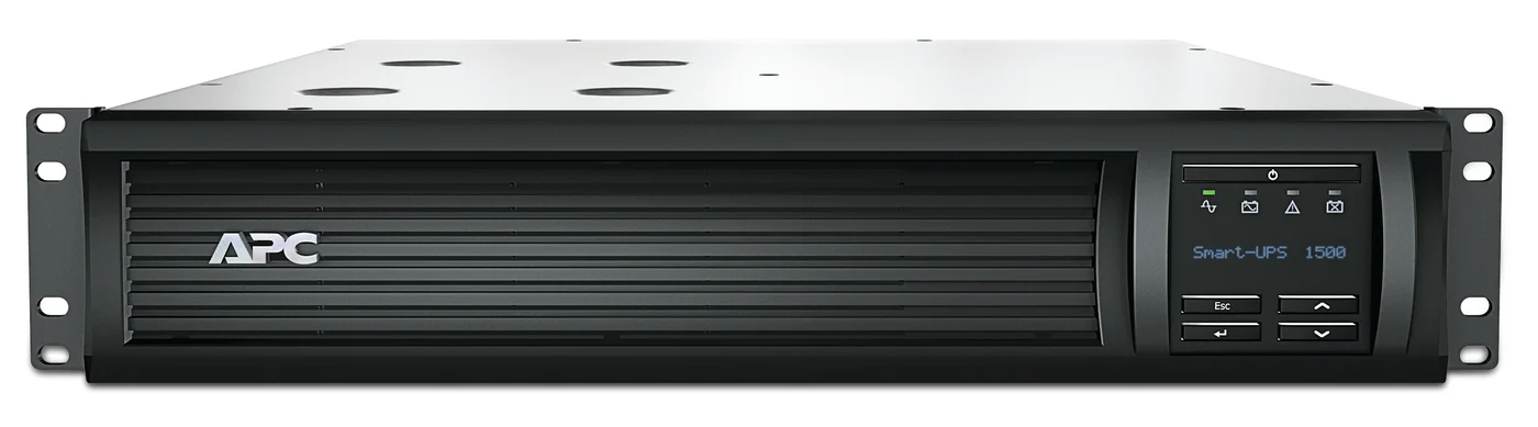 APC SMT1500RMI2UC непрекъсваемо токозахранващо устройство (UPS) Линия-интерактивен 1,5 мм² 1000 W 4 Изход(и) за променлив ток