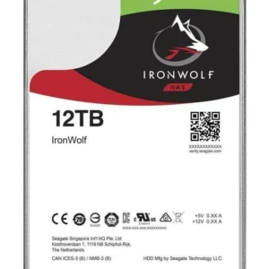 Seagate NAS HDD IronWolf твърд диск 12 TB 7200 об/мин 256 MB 3.5" Serial ATA III — ST12000VN0008