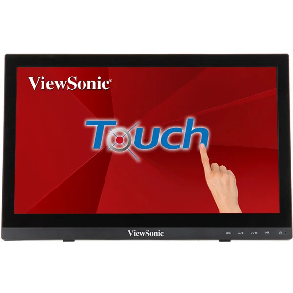 Viewsonic TD1630-3 компютърен монитор 39,6 см (15.6") 1366 x 768 пиксела HD LCD Тъчскрийн Мулти-потребител Черен