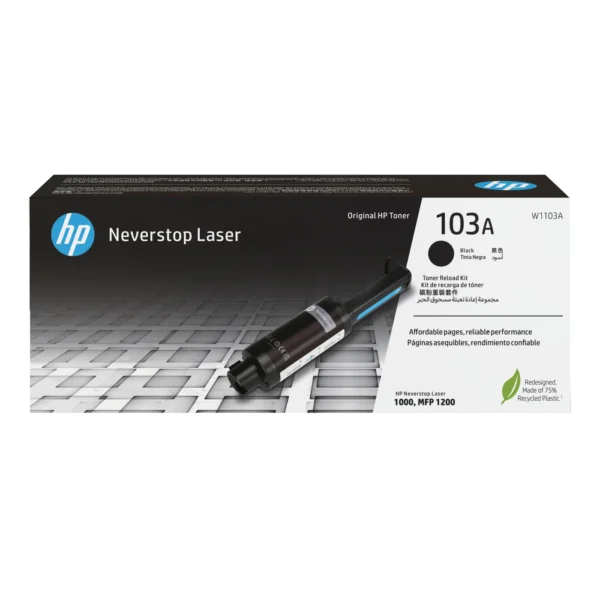 HP 103A Black Original Neverstop Laser Toner Reload Kit — W1103A